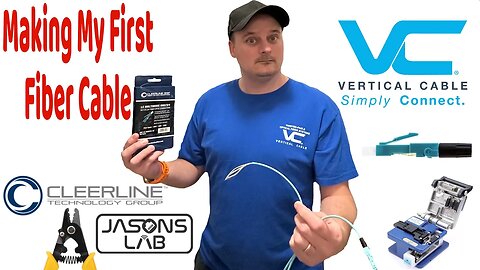 Jasons First Fiber Termination Video @Verticalcablecom @cleerlinetechnology