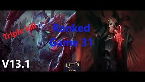 Ranked Game 31 Cho'gath Vs Swain Top League Of Legends V13.1