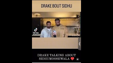 Drake Talking About Sidhu Moosewala