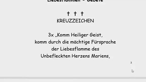 3. TAG: MARIA, DIENERIN DER BARMHERZIGKEIT und Liebesflammengebete