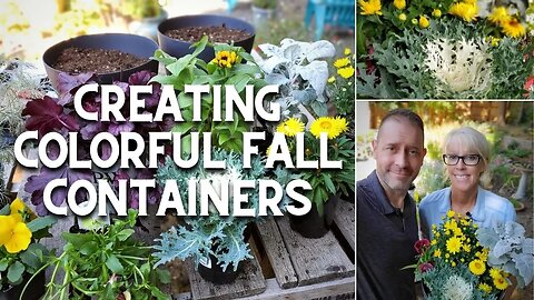 🍂 Creating Colorful Fall Containers 🍂