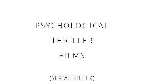 Psychological thriller films