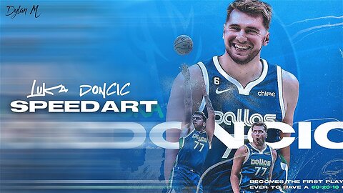 Luka Doncic 60 Point Triple Double Graphic Photoshop SPEEDART