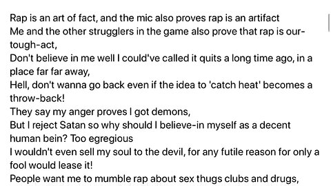 Rap Is An Art Of Fact! Rap Song By Adam Stark