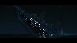 When did Titanic lights go out?