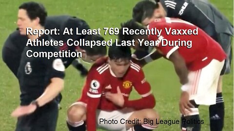 Report: At Least 769 Recently Vaxxed Athletes Collapsed Last Year During Competition