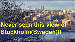 Never seen this view of Stockholm(Sweden)!!