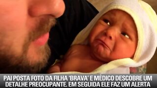 Pai Posta Foto Da Filha ‘Brava’ E Médico Descobre Um Detalhe Preocupante. Em Seguida Ele Faz Alerta