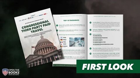 AVAILABLE NOW: Congressional Third Party Paid Travel | OpenTheBooks Oversight Report