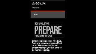 UK Government Issue Warning For People To PREP FOOD & SUPPLIES!