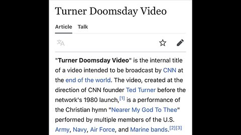 Ted Turner (Founder of CNN), Kamala Harris, and the video that will be aired on CNN on Armageddon…