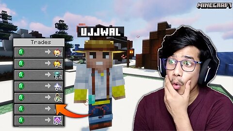 Beating Minecraft But YouTubers Trade OP Items PART 1 @GamerFleet @imbixu@UjjwalGamer #gamer