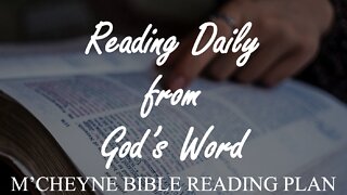 M’CHEYNE BIBLE READING PLAN - October 23