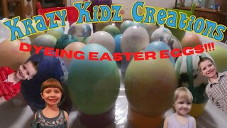 Dyeing Easter Eggs! Krazy Kidz Creations