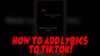 How to Add Lyrics on Tiktok Video (Step by Step)
