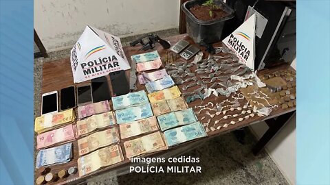 Ipaba: Quarteto preso com dinheiro, arma e drogas