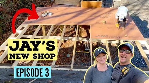 Jay’s New Shop-Episode 3-Garage Addition/Fascia, Overhangs and Sheathing!