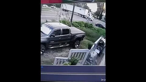 Security footage of stolen car running stop sign and hitting my car