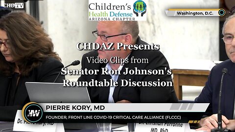 Dr Pierre Kory's Statements at Senator Ron Johnson's Round Table Discussion