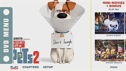 The Secret Life of Pets 2 - DVD Menu