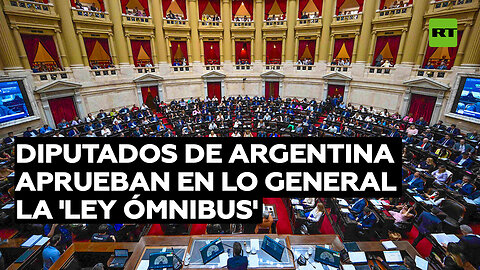 Diputados de Argentina aprueban en lo general la 'ley ómnibus' en medio de represión en las calles
