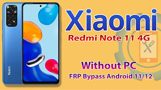 Xiaomi Redmi Note 11 4G FRP Bypass Without PC 2023 | Xiaomi Mi Google Account Unlock MIUI 13