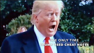 The Only Time Trump Used Cheat Notes