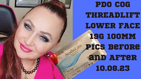 PDO COGS THREDLIFT LOWER FACE 19G100MM @Home 10.08.23 #pdothreads #pdothreadlift #diyskincare