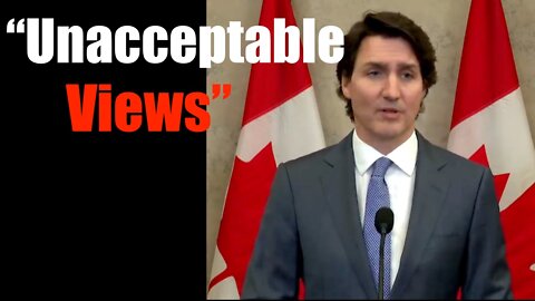 Elitist Father of Canada, Justin Trudeau, Proclaims What is "Unacceptable"