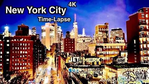 New York City at Night HD - New York City Skyline Screensaver 4K