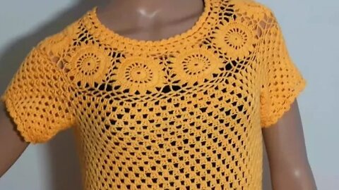 How to crochet dress written pattern in description