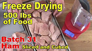 Freeze Drying Your First 500 lbs of Food - Batch 31 - Ham, Slices & Cubes