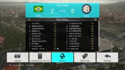 Barazil vs INTER PRO EVOLUTION SOCCER 2018 LITE_20231026215001sunnygh #sultanisworld #football