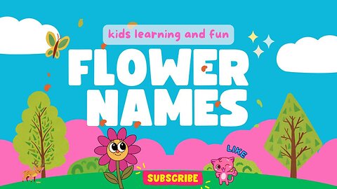 flower names - kids learning