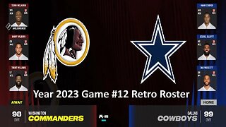 Madden 24 Redskins Vs Cowboys Year 2023 Retro