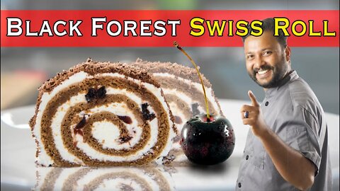 Black Forest Swiss Roll [Jam Roll] at home -malayalam recipe ആർക്കും ചെയ്യാൻ പറ്റുന്ന Swiss Roll.