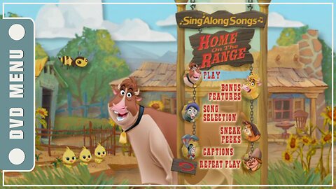 Disney Sing Along Songs: Home on the Range – Little Patch of Heaven - DVD Menu