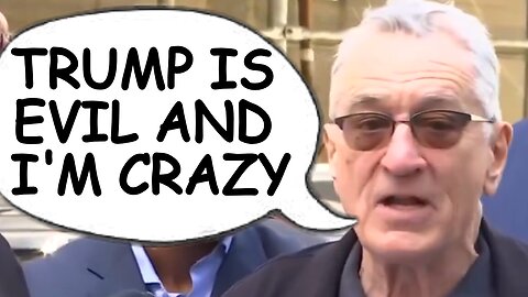 Robert De Niro GOES OFF ON TRUMP IN FRONT OF COURTHOUSE! He Has TRUMP DERANGEMENT SYNDROME!