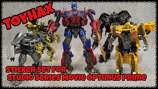 Transformers Toyhax Stickers for Optimus Prime voyager class KO figure Bai WEI Review