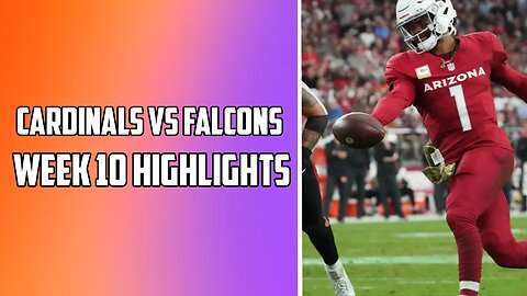 Arizona Cardinals VS Atlanta Falcons Week 10 NFL Highlights | 2023 Season