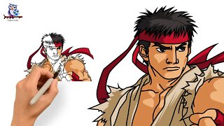 How To Draw Street Fighter Ryu Fortnite Skin - Easy Art Tutorial