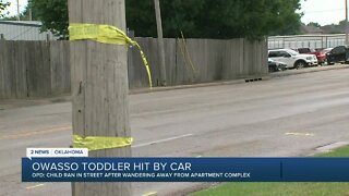 Owasso toddler in critical condition after hit by driver