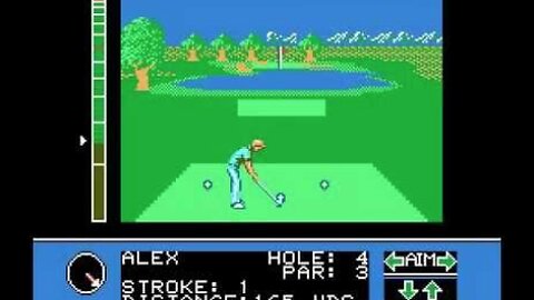Jack Nicklaus' Greatest 18 Holes of Major Championship Golf NES Gameplay Demo