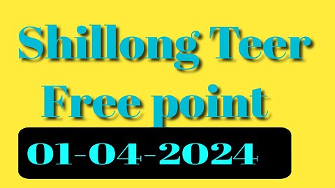 Shillong Teer free point and House Ending 01-04-2024