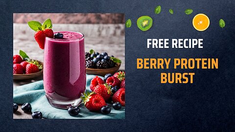 Free Berry Protein Burst Recipe 🍓💪