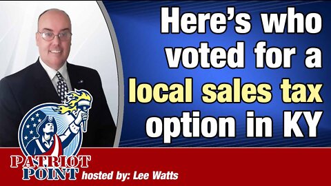 Who Voted For A Local Sales Tax Option