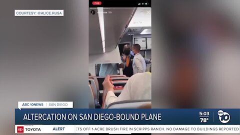 VIDEO: Unruly couple kicked off flight to San Diego for refusing to wear masks properly