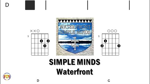 SIMPLE MINDS Waterfront - (Chords & Lyrics like a Karaoke) HD