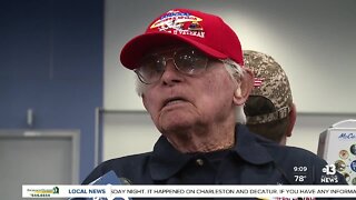 Honor flight takes off, honoring Las Vegas veterans