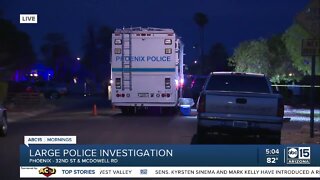 Large police investigation near 32nd Street and McDowell Road